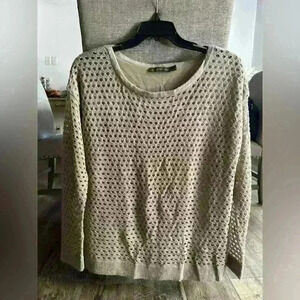 Outback Red Top Womens Fleece Polyester Relaxed Fit Sweater Large